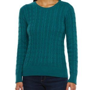 NWT St Johns Bay sz medium cable knit sweater